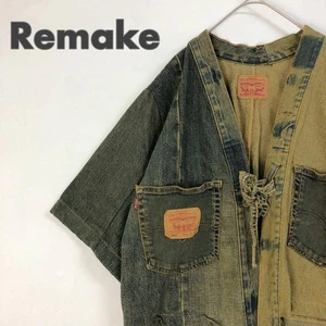 Levi's Denim Remake Reconstruction Jacket Logo Patchwork - Picture 1 of 9