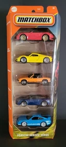 Matchbox Porsche Heroes 5er Pack -- Carrera-Spyder-Targa Maßstab 1:64 Diecast - Bild 1 von 8