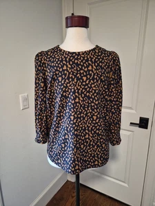 Top Melloday Azul Marino Óxido Estampado Animal Talla L - Imagen 1 de 6