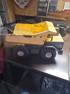 Vintage Tonka Mighty 768 gelber Muldenkipper - Metall + Kunststoff - Bild 1 von 19