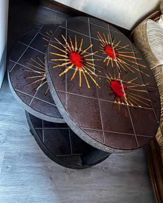 table basse roue de vallauris - Photo 1/3