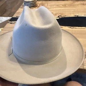 Stevens Western 3X Beaver Cowboy Western Hat Open Road Sz 7 3/8 Stained Dirty - Picture 1 of 15