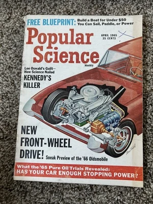 Popular Science Magazine April 1965 Volume 186 No. 4 Vintage - Image 1 of 4