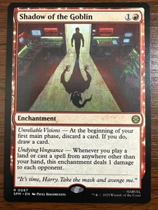 SOMBRA DEL DUENDE Magic The Gathering Spiderman Raro 0087 SPM Encantamiento - Imagen 1 de 5