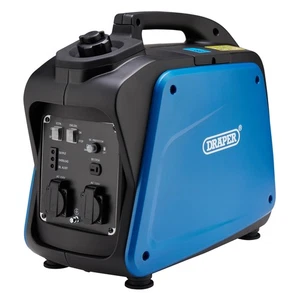 Draper 1700W Petrol Inverter Generator Voltage: 230V Tank 4.1L 80956 - Picture 1 of 6
