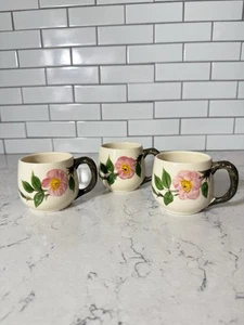Franciscan DESERT ROSE USA Small Mug Set of 3 Vintage MCM - Picture 1 of 7