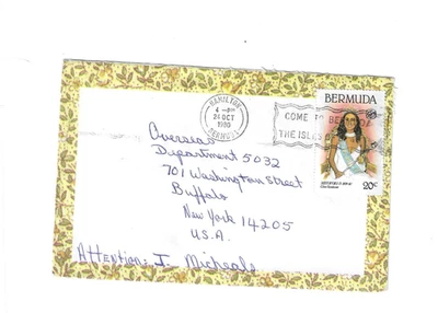 BERMUDA 1980 Cover sent from Hamilton to U.S. - Slogan Cancel - Image 1 of 2