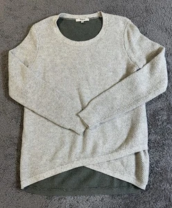 Madewell Waffelstrick kuscheliger Rundhals Pullover grau, Größe M - Bild 1 von 11