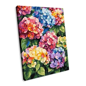 Painting by Numbers kit Multicolored hydrangeas KHO3299 - Picture 1 of 2
