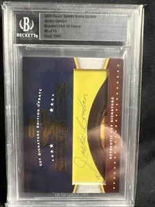 2009 RAZOR SPORT ICONS Jocko Conlan HOFer SSP CUT SIGNED AUTO CARD #d 6 of 15!! - Picture 1 of 6