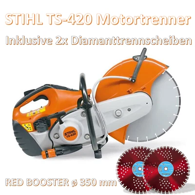 Stihl TS 420 Motortrenner  incl 2x Diamanttrennscheiben Motorflex Trennschleifer - Bild 1 von 3