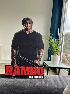Rambo Last Blood Kino Videothek Aufsteller Sylvester Stallone Standee Werbung - Bild 1 von 11