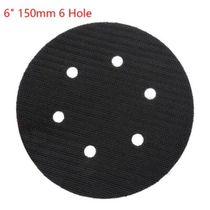 6 Zoll 150 mm 6 Loch Pad Sparer Schutz Pad für Schleifpad Klett Stützteller - Bild 1 von 6