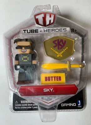 New Jazwares Tube Heroes SKY Mindcraft Figure & Accessories NIP - UNOPENED - Image 1 of 3