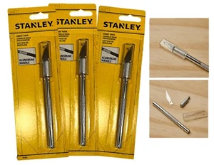 Cuchillo Stanley Hobby 10-401, mango de aluminio fuerte; paquete de 3 - Imagen 1 de 1