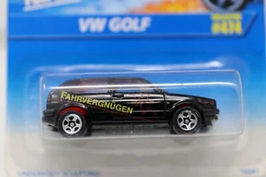 1995 HOT WHEELS 16041 VW Golf (Fahrvergnugen) Black MOC - Picture 1 of 7