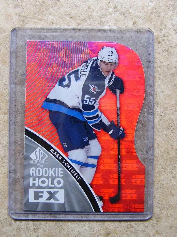 11-12 SPA SP Authentic Rookie Holo FX Die-Cut Red Ruby RC #RFX30 MARK SCHEIFELE - Image 1 of 1