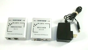 Shinybow SB-6110 Sender & SB-6110R Empfänger VGA/Audio CAT5 Extender - Bild 1 von 4