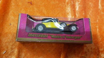 MM - Matchbox Models of Yesteryear Y-15 1930 Packard Victoria goldgelb OVP - Bild 1 von 2