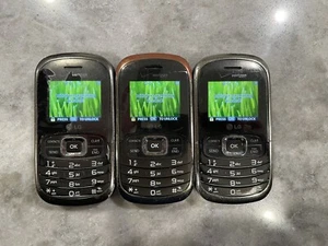 3 Verizon LG Octane (LG-VN530) QWERTY Flip Cell Phones Keyboard Wireless Black - Picture 1 of 2