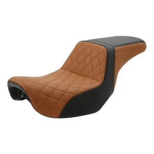 Driver Passenger Seat Fit For Harley Dyna Street Bob FXDB Super Wide Glide 06-17 - Foto 1 di 10