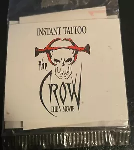 Tatuaggio istantaneo The Crow Brandon Lee - (immagini Paramount) estremamente raro - Foto 1 di 1