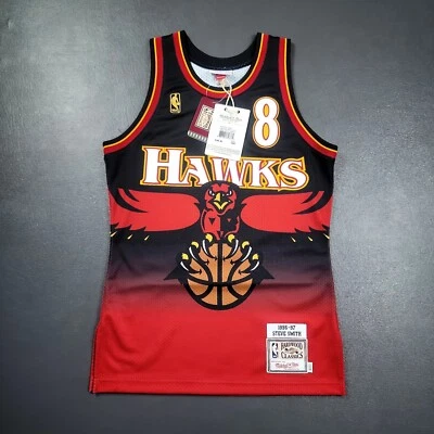 Camiseta deportiva 100 % auténtica Steve Smith Mitchell & Ness 96 97 Hawks talla 36 S para hombre Foto 1 de 4