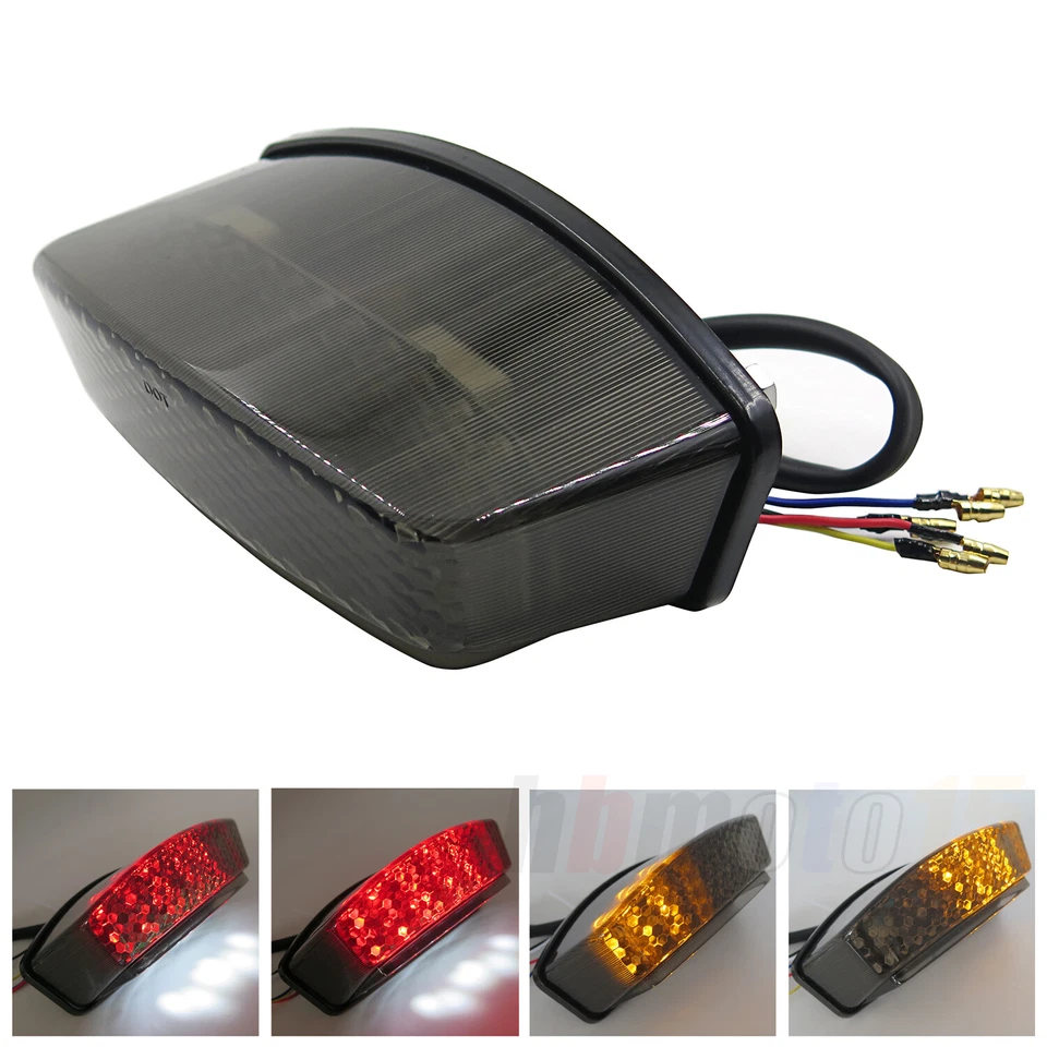 Smoke Led Tail Brake Light w/ Turn Signal For 94- 2008 Ducati Monster 400 - 1000 Foto 1 de 4
