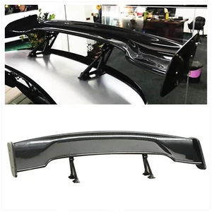 57 '' Zoll 3D 3DI GT Twill Kohlefaser Auto Heckspoiler Racing Flügel Einstellbar