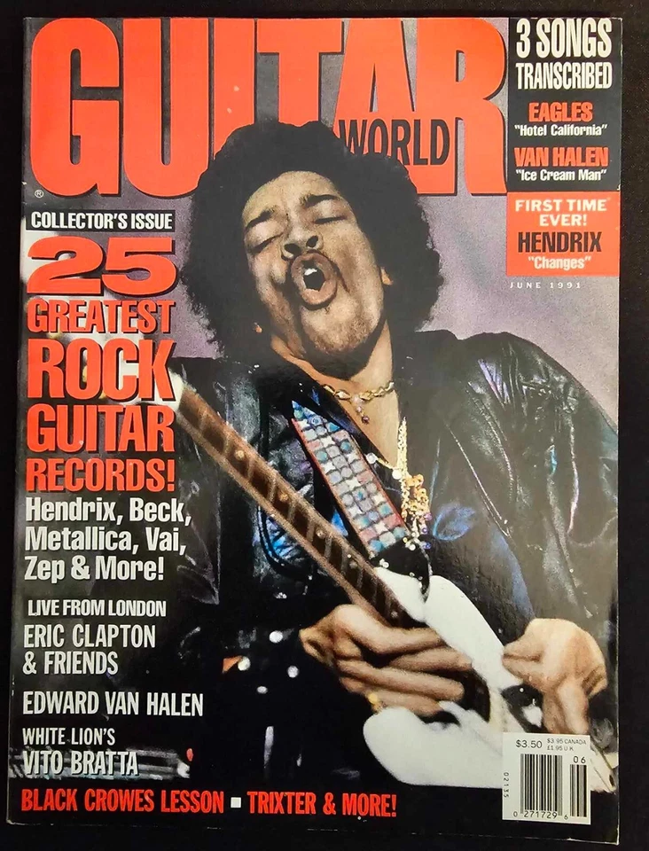 Guitar World Jun 1991 Special Collector's Issue Featuring Jimi Hendrix & more Foto 1 de 1