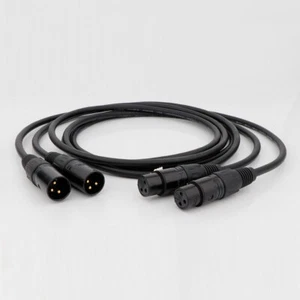 1 Paar OCC XLR Kabel Audio Balance Verbindungskabel mit vergoldetem XLR Stecker - Picture 1 of 9