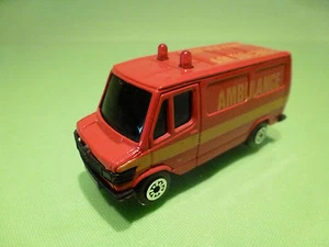 MC TOY MERCEDES BENZ 307D - AMBULANCE - RED 1:65? - GOOD CONDITION - 258 - Picture 1 of 3