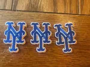 LOTE DE 3 -- PARCHE DE LOS NEW YORK METS ASPECTO DULCE 2,5 PULGADAS - Imagen 1 de 3