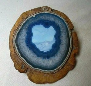 UNIQUE TREE KNOT WITH COPPER FRAMED PRISM GLASS LENS - Picture 1 of 4