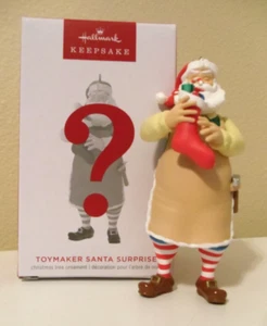 2023 Hallmark Keepsake "Toymaker Santa Surprise" Tan Santa Ornament NIB - Picture 1 of 5