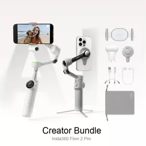 Insta360 Flow 2 Pro Creators Bundle AI Tracking Smartphone Stabiliser All-in-one - Picture 1 of 8