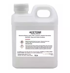 Acetone 100% Pure Nail Polish/ Paint/Gel/SNS Remover - Picture 1 of 6