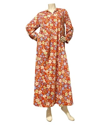 Pullover DE COLECCIÓN AÑOS 60 RARO BUTTERFIELD 8 AMAPOLA Estampado Floral CAFTÁN Cremallera Frontal Foto 1 de 4