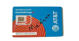 AT&T Mexico Sim card ACTIVATED works in USA,Mex,. - Picture 1 of 5