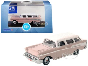1957 CHEVROLET NOMAD DUSK PEARL PINK 1/87 HO DIECAST MODEL CAR OXFORD 87CN57001 - Picture 1 of 2