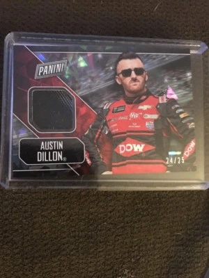 2018 Panini Fathers Day Nascar Austin Dillon Refractor Numbered To 25 Tire Relic - Image 1 of 4