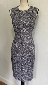 Calvin Klein Women’s Black & White Snakeskin Animal Print Dress NWT Size 8 - Picture 1 of 12