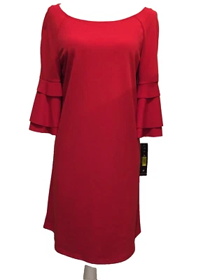 Tiana B платье, SZ 8P миниатюрный, 3 яруса Bell рукав, эластичной, ярлык $79.00, новый с Ярлыками - Изображение 1 из 4