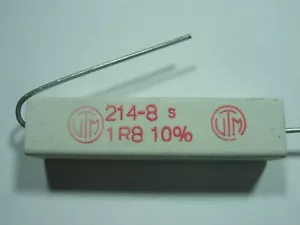 1,8 Ohm 1R8 9W 10% Leistungswiderstand Leistungs Widerstand #21-572 - Bild 1 von 1