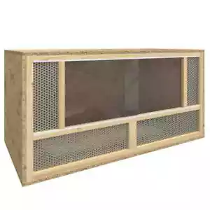 Terrarium Engineered Wood Reptile Habitat Terrarium Jar Feeding Box vidaXL - Picture 1 of 6
