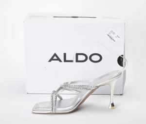 Aldo Astaya Silber Strass Riemchensandale Größe 7,5 B - Bild 1 von 6