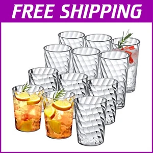 Reusable BPA-Free Plastic Tumblers - Set of 12, Stylish for Home & Outdoor Use - Picture 1 of 6