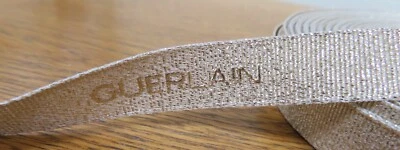 GUERLAIN Gold Glitter Ribbon 15mm Wide x2m 200cm Crafting, Gift Wrap - Image 1 of 3
