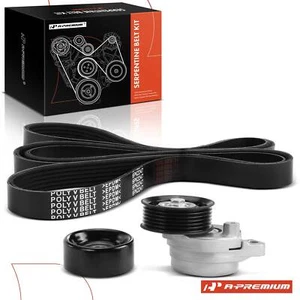 3Pcs Serpentine Belt Drive Component Kit for Mazda 6 2003 2004 2005 L4 2.3L DOHC - Picture 1 of 11