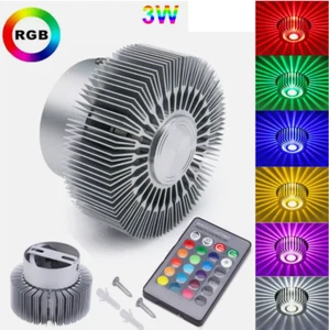 3W RGB Dimmable LED Ceiling Lights Downlight 16 Colour Changing Spotlight Kit - Picture 1 of 12